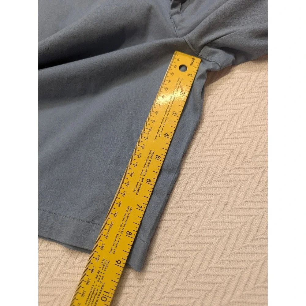 Nickel & Iron‎ Mens Stretch Chino Shorts Blue Gray NWT Form Function